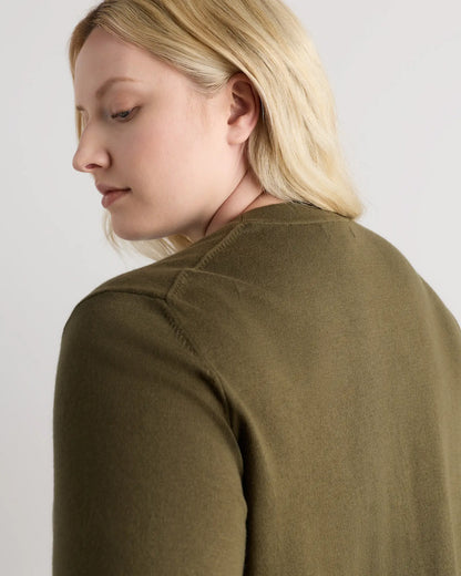 Lightweight Cotton Cashmere Crew Sweater - US 3541