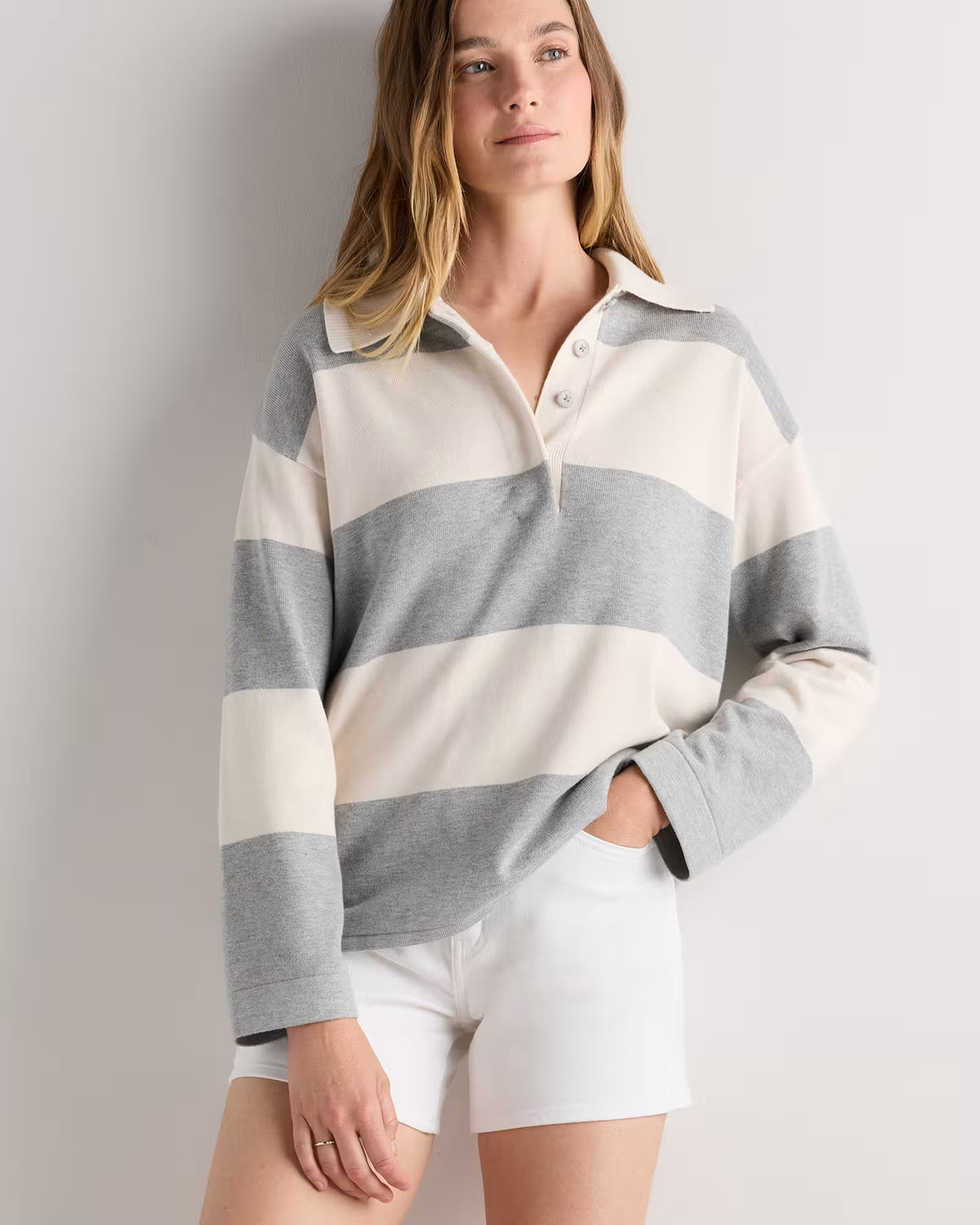 Cotton Cashmere Rugby Polo Sweater - US 1050