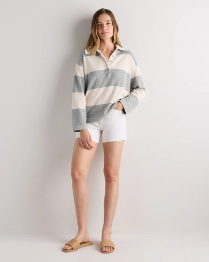 Cotton Cashmere Rugby Polo Sweater - US 1050