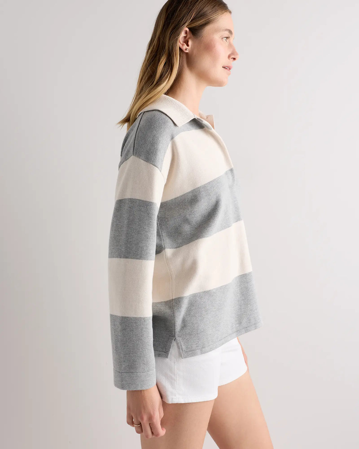 Cotton Cashmere Rugby Polo Sweater - US 1050