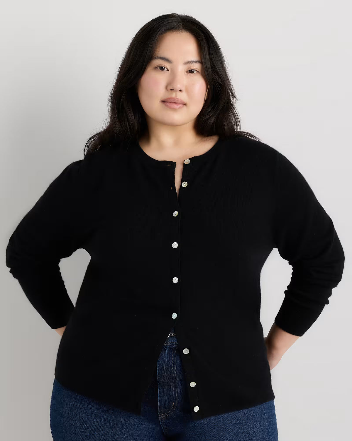 Mongolian Cashmere Cardigan Sweater - US 9510