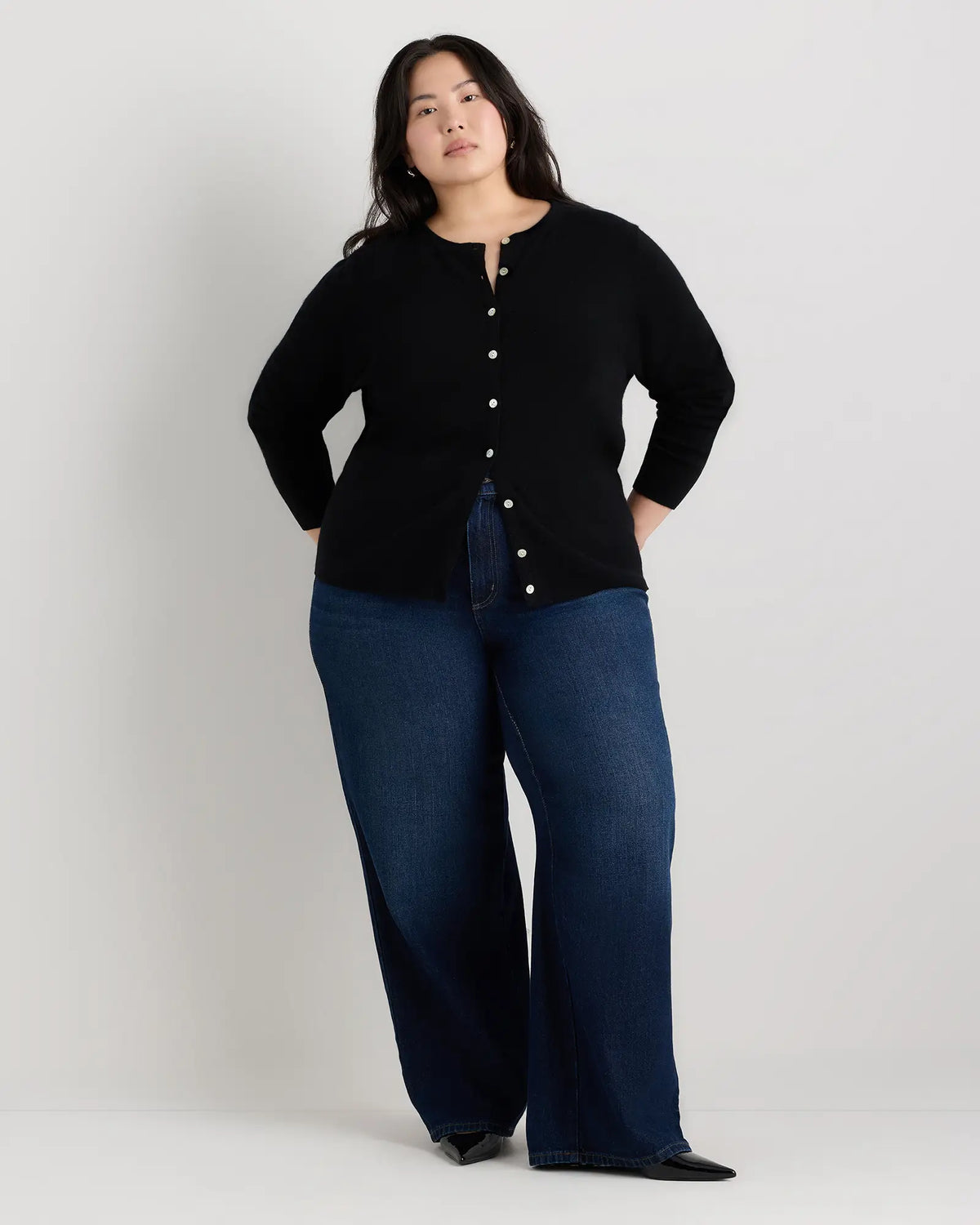 Mongolian Cashmere Cardigan Sweater - US 9510