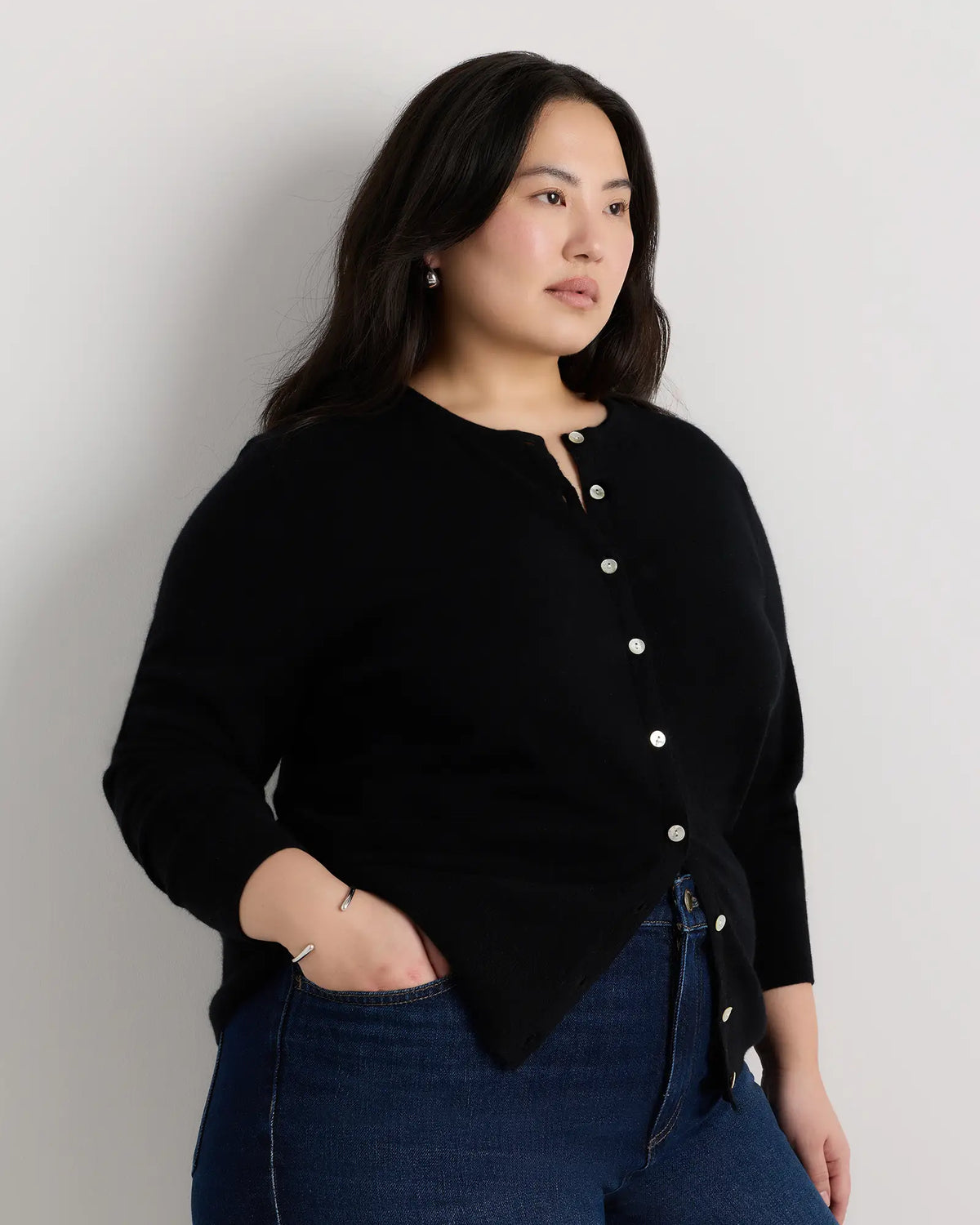 Mongolian Cashmere Cardigan Sweater - US 9510