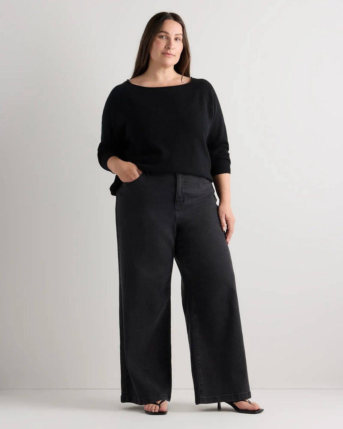 Mongolian Cashmere Boatneck Sweater - US 7010