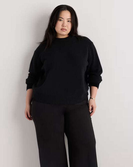 Mongolian Cashmere Oversized Crewneck Sweater - US 6718