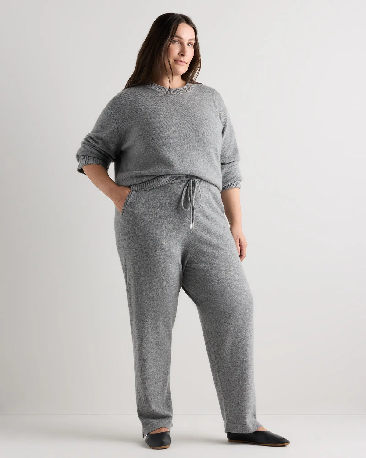 Mongolian Cashmere Straight Leg Pants - US 5518