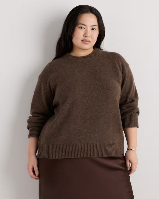 Mongolian Cashmere Oversized Crewneck Sweater - US 4795