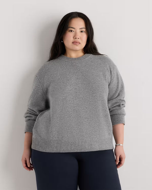 Mongolian Cashmere Oversized Crewneck Sweater - US 8780