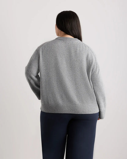 Mongolian Cashmere Oversized Crewneck Sweater - US 8780