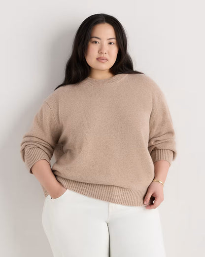 Mongolian Cashmere Oversized Crewneck Sweater - US 1184