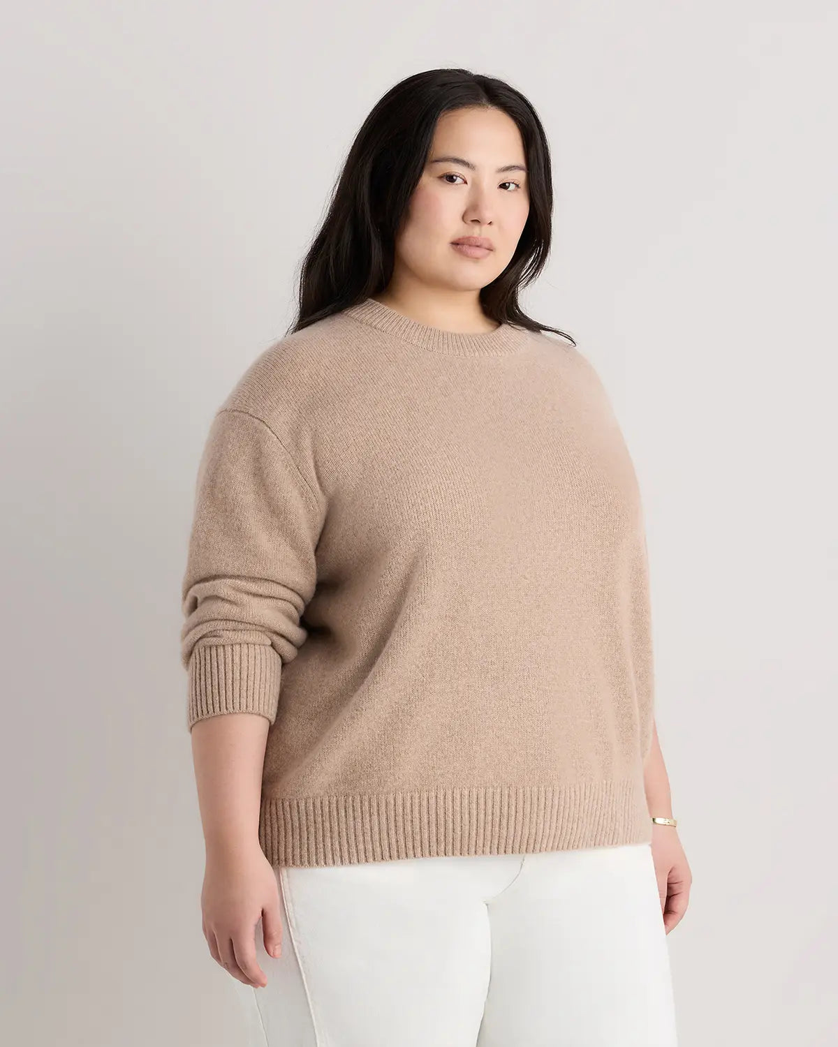 Mongolian Cashmere Oversized Crewneck Sweater - US 1184