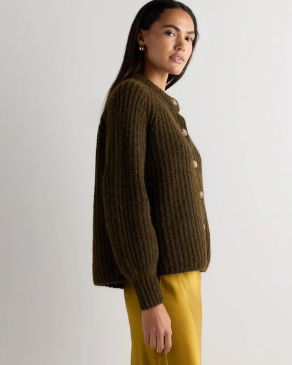 Lofty Baby Alpaca Chunky Crew Cardigan - US 6246