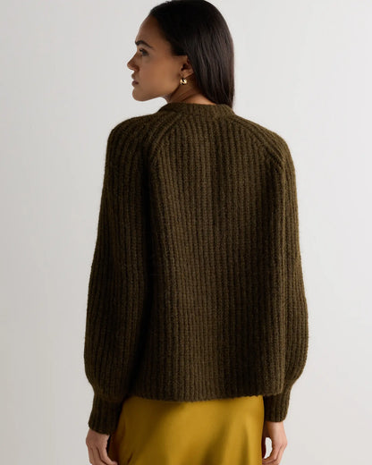 Lofty Baby Alpaca Chunky Crew Cardigan - US 6246