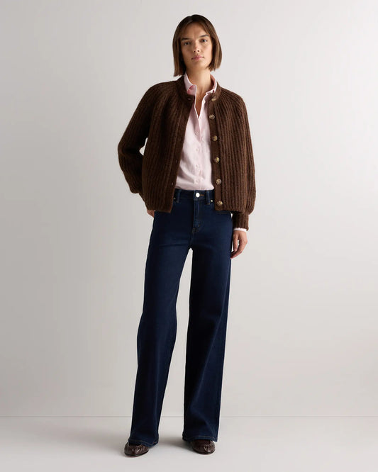 Lofty Baby Alpaca Chunky Crew Cardigan - US 5381