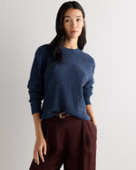 Lightweight Baby Alpaca Relaxed Ribbed Crewneck - US 7524