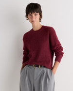 Lightweight Baby Alpaca Relaxed Ribbed Crewneck - US 5128