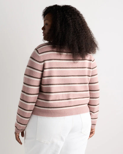 Mongolian Cashmere Cropped Crew Cardigan - US 5983