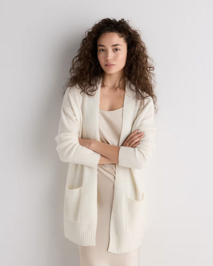 Cashmere Silk Boucle Open Cardigan - US 3784