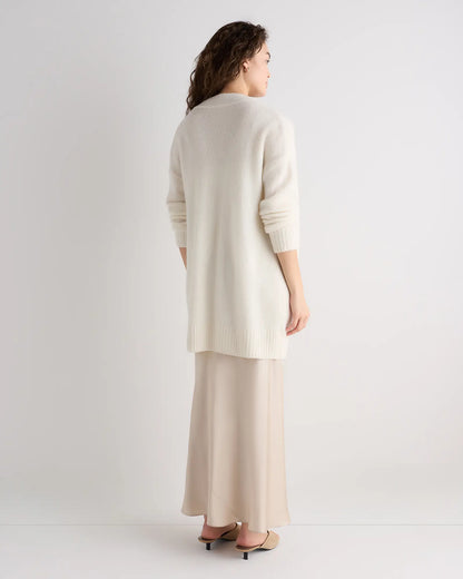 Cashmere Silk Boucle Open Cardigan - US 3784