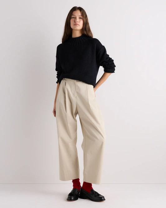 100% Organic Cotton Oversized Roll Neck Sweater - US 5621