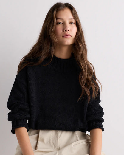 100% Organic Cotton Oversized Roll Neck Sweater - US 5621