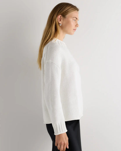 100% Organic Cotton Oversized Roll Neck Sweater - US 6744