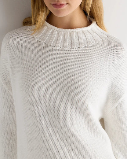 100% Organic Cotton Oversized Roll Neck Sweater - US 6744