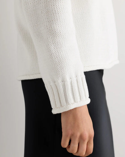 100% Organic Cotton Oversized Roll Neck Sweater - US 6744