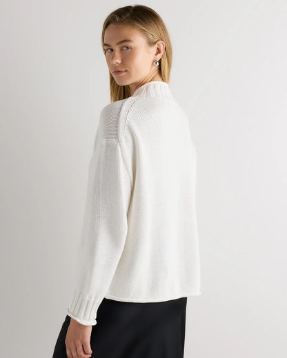 100% Organic Cotton Oversized Roll Neck Sweater - US 6744