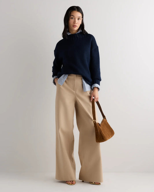 100% Organic Cotton Oversized Roll Neck Sweater - US 5758