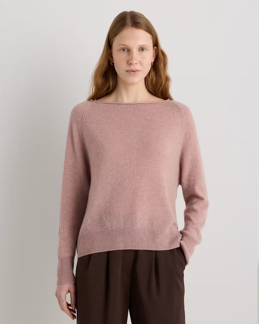 Mongolian Cashmere Boatneck Sweater - US 0616