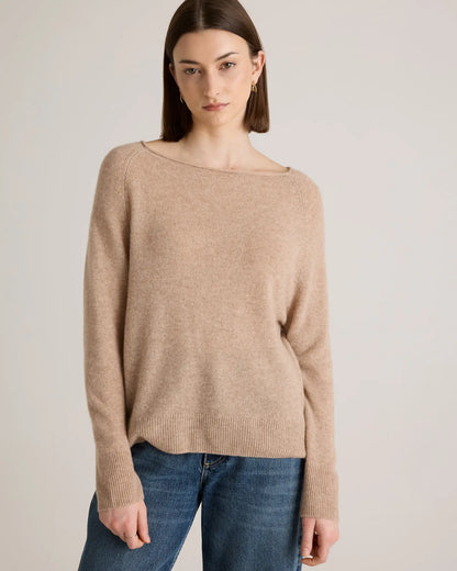 Mongolian Cashmere Boatneck Sweater - US 0396