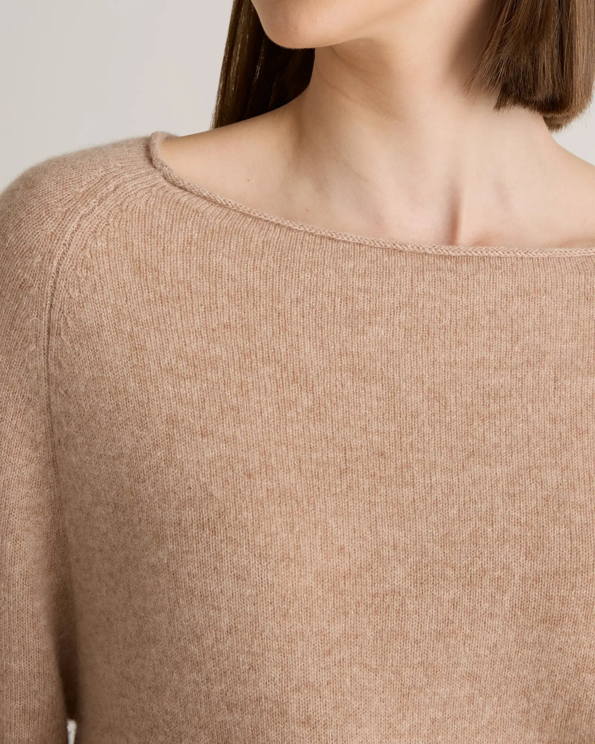 Mongolian Cashmere Boatneck Sweater - US 0396