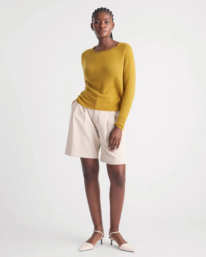 Mongolian Spring Cashmere Boatneck Sweater - US 1409