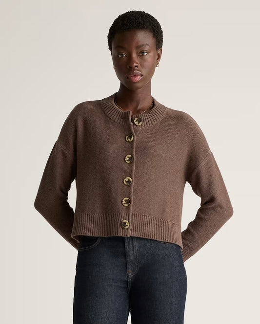 100% Organic Cotton Cropped Cardigan - US 4475