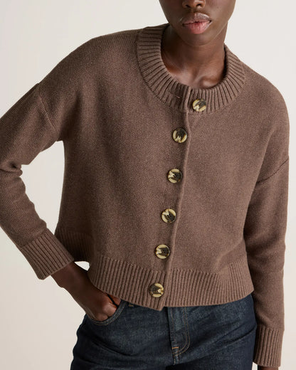 100% Organic Cotton Cropped Cardigan - US 4475
