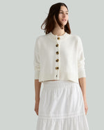 100% Organic Cotton Cropped Cardigan - US 2486