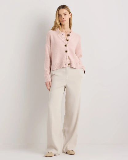 100% Organic Cotton Cropped Cardigan - US 0348