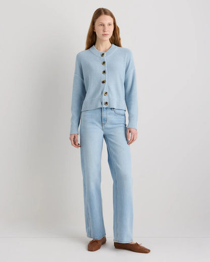 100% Organic Cotton Cropped Cardigan - US 8061