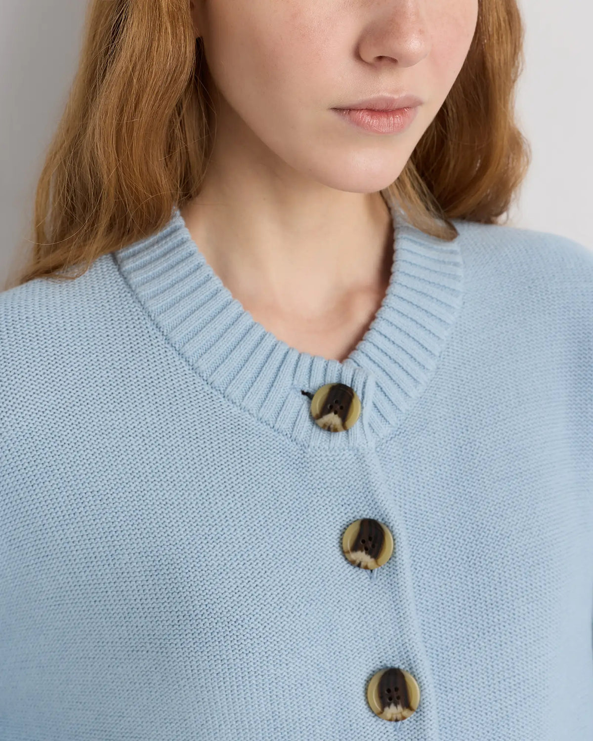 100% Organic Cotton Cropped Cardigan - US 8061
