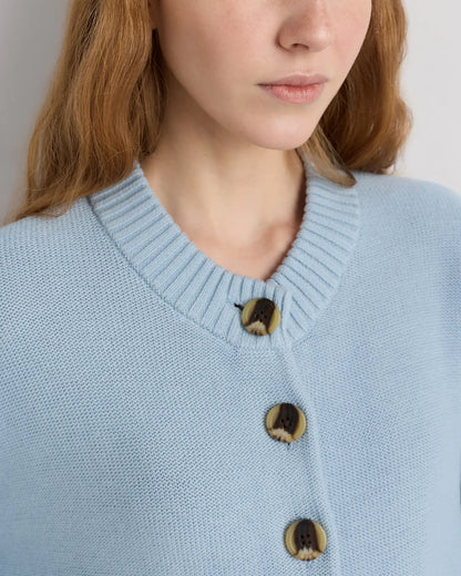 100% Organic Cotton Cropped Cardigan - US 8061