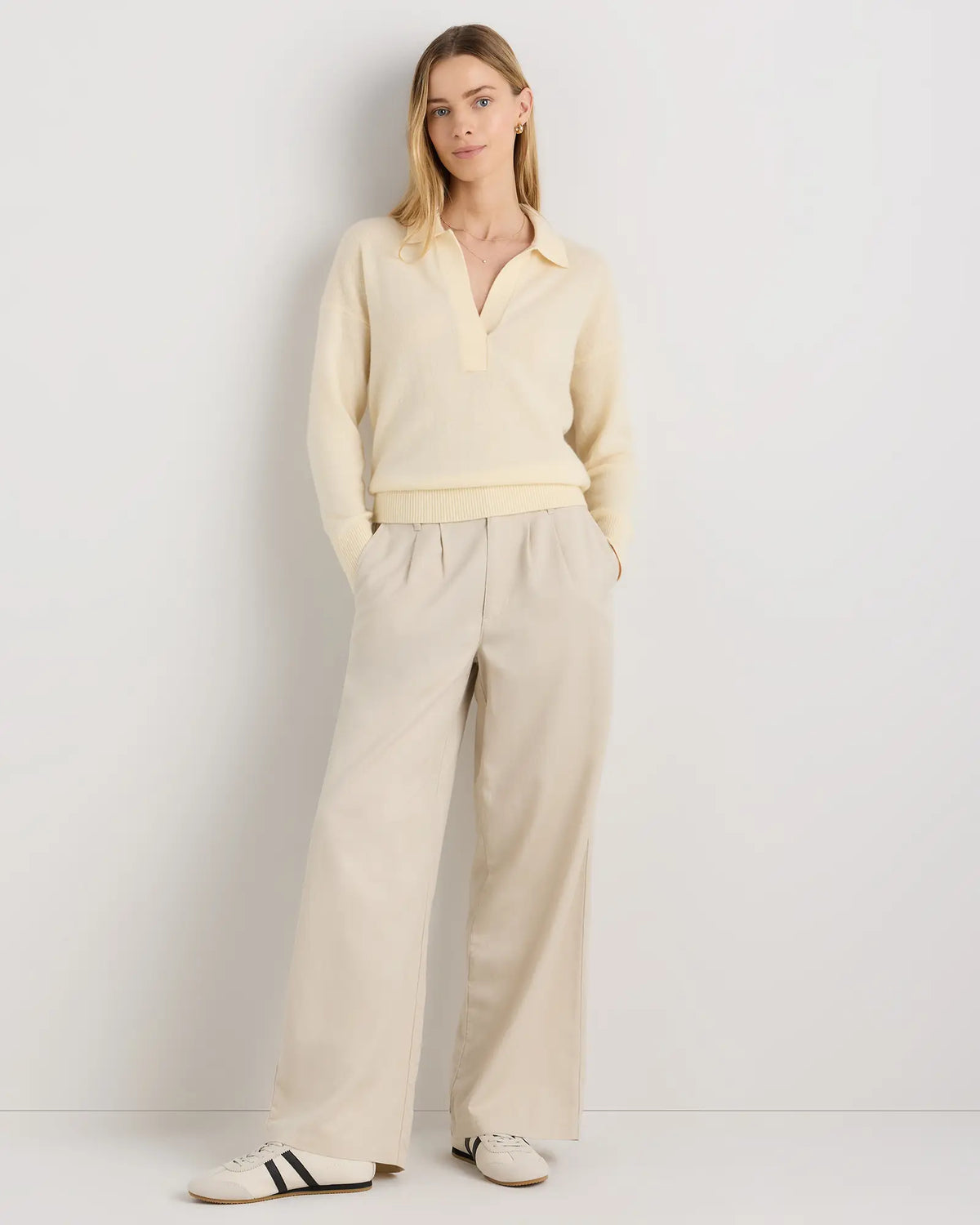 Mongolian Cashmere Polo Sweater - US 3046