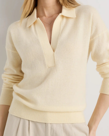Mongolian Cashmere Polo Sweater - US 3046
