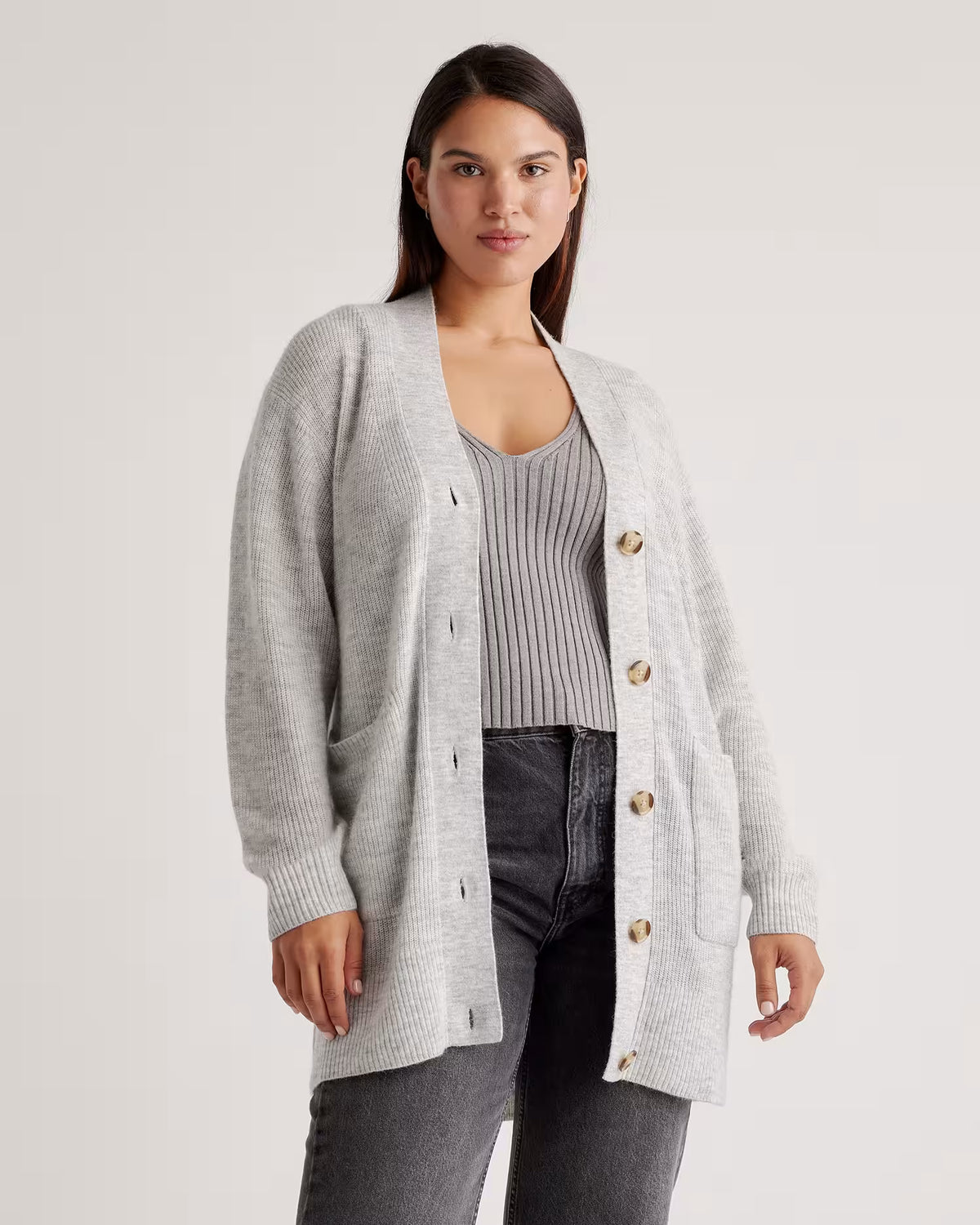 Baby Alpaca-Wool Oversized Cardigan - US 9880