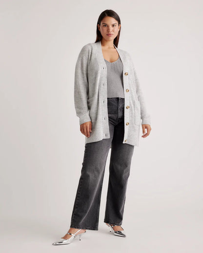 Baby Alpaca-Wool Oversized Cardigan - US 9880