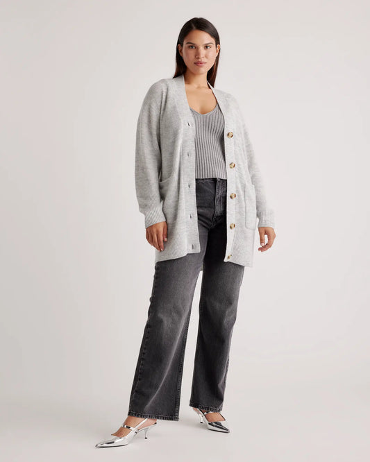 Baby Alpaca-Wool Oversized Cardigan - US 9880