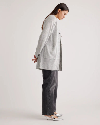 Baby Alpaca-Wool Oversized Cardigan - US 9880