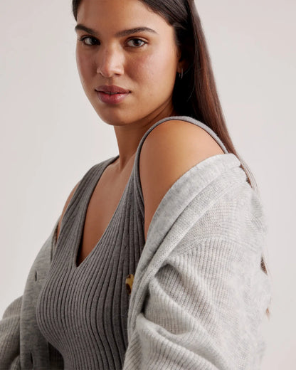 Baby Alpaca-Wool Oversized Cardigan - US 9880