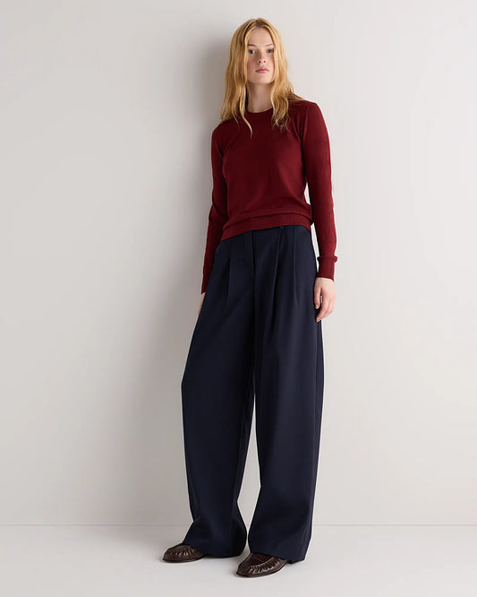 Lightweight Cotton Cashmere Crew Sweater - US 3271