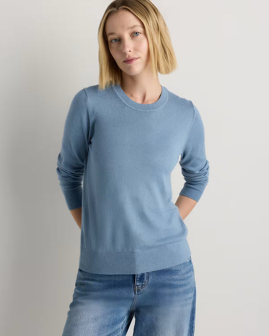 Lightweight Cotton Cashmere Crew Sweater - US 0085